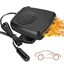 12V Car Heater, 150W Portable Dual Mode Heater & Air Fan for Car Defrosting and Demisting, 360° Swivel Base, Cigarette Lighter Plug, for All Cars, Trucks, SUVs
