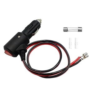 12v cigarette lighter plug with switch replacement cigarette lighter male plug with on off switch 2ft 16awg for car truck motorcycle