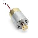 12V DC High Torque Geared Motor with Brass Gear | Metal Body Low RPM Motor for Robotics, DIY Projects & Automation