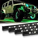 12V Green LED Strip Lights, Waterproof, Cars &amp; Golf Carts, 4 Pack