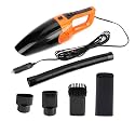 12V Wired Handheld Car Vacuum Cleaner Portable Wet Dry Use Catcher with 3600pa Strong Suction for Car Corners Liquids Hair Nutshell Sandstone (Orange)