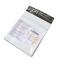 RAGI PACKAGING 12X16 Plain Temper Proof Courier Bag Pod 60 Micron with Document Pouch (Pack of 100)