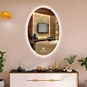 12x18 Inch LED Bathroom Mirror Wall-Mounted