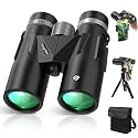 12x42 HD Binoculars for Adults with Phone Adapter, Tripod & Tripod Adapter