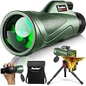 12x60 Powerful Monocular for Adults High Powered, 2026 New Version, Smartphone Adapter Tripod Plus Portable Bag, Larger Vision Monoculars with BAK4 Prism & FMC Lens, for Bird Watching Hiking