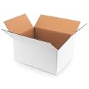 8x6x4 White Shipping Boxes 25 Pack | Small Medium Corrugated Cardboard Box Mailers | USA Made Home Storage and Moving Supplies for Packing