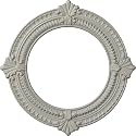 13 1/8"OD x 8"ID x 5/8"P Benson Ceiling Medallion (Fits Canopies up to 8"), Hand-Painted Pot of Cream