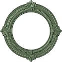 13 1/8"OD x 8"ID x 5/8"P Benson Ceiling Medallion (Fits Canopies up to 8"), Hand-Painted Athenian Green
