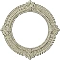 13 1/8"OD x 8"ID x 5/8"P Benson Ceiling Medallion (Fits Canopies up to 8"), Hand-Painted Clear Yellow