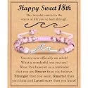 13 14 15 16 17 18 21 Year Old Birthday Gifts for Girls, Wave Birthday Bracelet Gifts with Birthday Card for Teen Girls Her Daughter Granddaughter Niece Friends