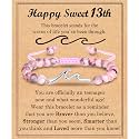 13 14 15 16 17 18 21 Year Old Birthday Gifts for Girls, Wave Birthday Bracelet Gifts with Birthday Card for Teen Girls Her Daughter Granddaughter Niece Friends