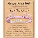 13 14 15 16 17 18 21 Year Old Birthday Gifts for Girls, Wave Birthday Bracelet Gifts with Birthday Card for Teen Girls Her Daughter Granddaughter Niece Friends