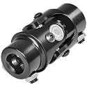 13/16-36 Spline X 3/4" DD Steering Universal Joint Single Steering Column Shaft U Joint,Total Length:83mm (3-1/4"), Black