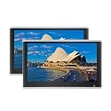 13.3 Inch Car TV Headrest Monitor 4+64G Touch Tablet Multimedia Movie Player Support Headset/HDMI in+Out/Mirroring (464 Silver 13 Inch 2)