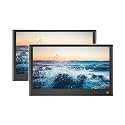 13.3 Inch Car TV Headrest Monitor 4+64G Touch Tablet Multimedia Movie Player Support Headset/HDMI in+Out/Mirroring (464 Black 13 Inch 2)