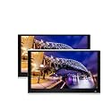 13.3 Inch Car TV Headrest Monitor 4+64G Touch Tablet Multimedia Movie Player Support Headset/HDMI in+Out/Mirroring (332 Silver 13 Inch 2)