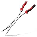 13" Extra Long Needle Nose Pliers, Serrated Jaw, Double-joint