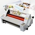 13" Laminating Machine,Hot Cold Roll Laminator, Single/Dual Sides Roll Laminating Machine, for Different Thicknesses Paper (110V)