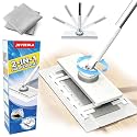 13" Wide Flat Mop with Snap-Grip Cloth Lock, Disposable Clamp Mop