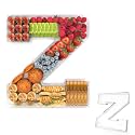13.8" Acrylic Letter Charcuterie Tray,Fillable Alphabet Box (Letter Z)