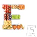 13.8" Acrylic Letter Charcuterie Tray,Fillable Alphabet Box (Letter E)