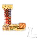 13.8" Acrylic Letter Charcuterie Tray,Fillable Alphabet Box (Letter L)