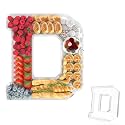 13.8" Acrylic Letter Charcuterie Tray,Fillable Alphabet Box (Letter D)