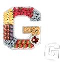 13.8" Acrylic Letter Charcuterie Tray,Fillable Alphabet Box (Letter G)