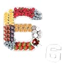 13.8" Acrylic Number Charcuterie Tray, Fillable Charcuterie Box (Number 6)