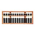 13 Digit Rods Wooden Abacus Math Abacus, Chinese Math Calculating Tool (13 Column+Black)