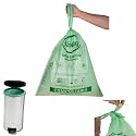 13 Gallon Compostable Drawstring Bags by BioBag, 40 Count, BPI Certified, Meets ASTM D6400 Standards, Easy-Tie Kitchen Liners