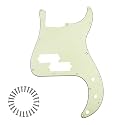 13-Hole P Bass Pickguard for Fender Precision Bass, Mint Green 3Ply