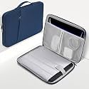 13 inch Laptop Case Sleeve for 2025 2024 Microsoft Surface Laptop 7(Copilot+ PC) 13.8" &amp; 13.5" Surface Laptop6/5/4, Water-Resistant Shockproof Carrying Bag with Accessory Pocket -Navy Blue