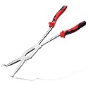 13 Inch Long Reach XL Pivot Ring Nose Pliers with Serrated Jaw for Hard to Reach Spaces