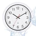 13 Inch Outdoor Full Waterproof Wall Clock White