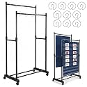 13 Pcs Adjustable Pocket Chart Stand,Double Anchor Chart Holder