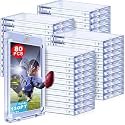 130pt Magnetic Card Holder, 80 Pack One Touch Card Holders