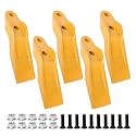 132-4720 Skid Steer Bucket Teeth, Compatible with C AT Loader, Excavator, Skidsteer, Heavy Duty Backhoe Bolt on Tooth with Bolts and Nuts, Replace PS2393B
