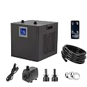 132 Gallon Aquarium Chiller,LED Display Fish Tank Chiller, 1/2 HP Active Aqua Chiller for Axolotl, Water Chiller with Pump, Nozzles and Hoops Ideal for Coral Reef Shrimp