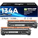 134A Toner Cartridge 2-Black with chip High Yield Replacement for HP 134X W1340X 134A W1340A Compatible with HP Laserjet M209dw MFP M234dw M234sdw M234sdn M209dwe M234dwe M234sdwe M234sdne Printer Ink