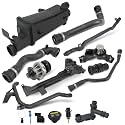 13PCS Engine Coolant Overflow Recovery Reservoir Tank Kit for BMW 1998-2006 E46 316i 318i 320i 320Ci 323i 323Ci 325i 325Ci 328Ci 328i 330Ci 330i, OE# 17117573781 11531437040 11517527910 11531436408