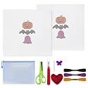 13Pcs Halloween 18 Mesh Needlepoint Canvas Kit for Beginners Adults