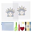 13Pcs Lady Liberty 18 Mesh Needlepoint Canvas Kit for Beginners Adults