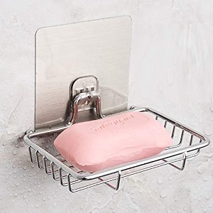 strong magic sticker soap holder dish for bathroom stainless steel soap holder one layer