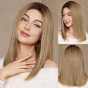 13x4 HD Lace Front Wigs Human Hair Nature Bob Blonde Straight Wig Pre Plucked 180% Density Transparent Lace Front Brazilian Glueless Lace Frontal Wig with Baby Hair (16inch)