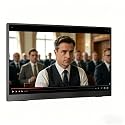 Smart Portable TV on Wheels, Android 14 FHD Touch Screen Monitor with Battery, 8GB RAM 128GB Storage, 13MP Webcam (14.22 inches)