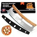 14" Pizza Cutter Rocker Blade, Pizza Making Accessories, Gifts for Men, Dad