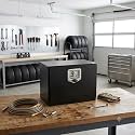 14"x12"x18" Steel Underbody Tool Box with T-Handle Latch, Black