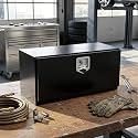 14"x12"x30" Steel Underbody Tool Box with T-Handle Latch, Black