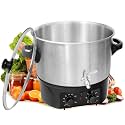 14.5QT Electric Water Bath Canner with Drain Tap Digital Control Adjustable Time and Temperature for Precise Canning,Cooking and Heating ball electric water bath canner electric pressure canner